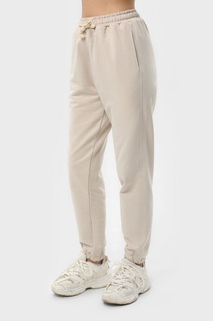 Брюки женские базовые RAY PREMIUM LOOSE бежевые (U0909W-Cream) XS U0909W-Cream фото