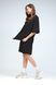 Костюм футболка оверсайз и шорты RAY BASIC черный женский (U1801W-Black) S U1801W-Black фото 4