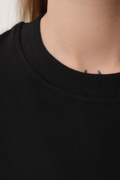 Футболка оверсайз женская RAY PREMIUM OVERSIZE чёрная (U0105W-Black) XS U0105W-Black фото