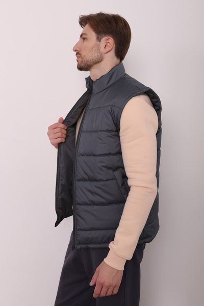 Жилет стьобаний Ray Basic чоловічий утеплений сірий (U0601M-Grey) XS U0601M-Grey фото