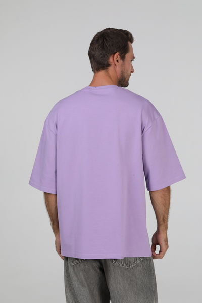 Футболка оверсайз RAY OVERSIZE мужская лиловая (U0104M-Lilac) L-XL U0104M-Lilac фото