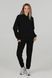 Костюм худи и штаны Ray Basic женский утепленный черный (U0801W-Black) XS U0801W-Black фото 1