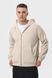 Костюм чоловічий худі на блискавці та штани Ray Premium Loose комбінований Бежевий/Темно-сірий (U0809M-Cream-Dark Grey) XS U0809M-Cream-Dark Grey фото 4