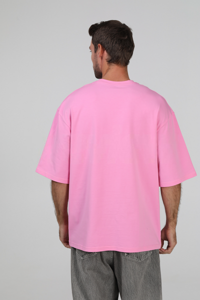 Футболка оверсайз RAY OVERSIZE мужская розовая (U0104M-Pink) S/M U0104M-Pink фото