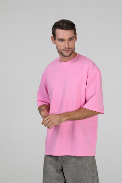 Футболка оверсайз RAY OVERSIZE мужская розовая (U0104M-Pink) S/M U0104M-Pink фото