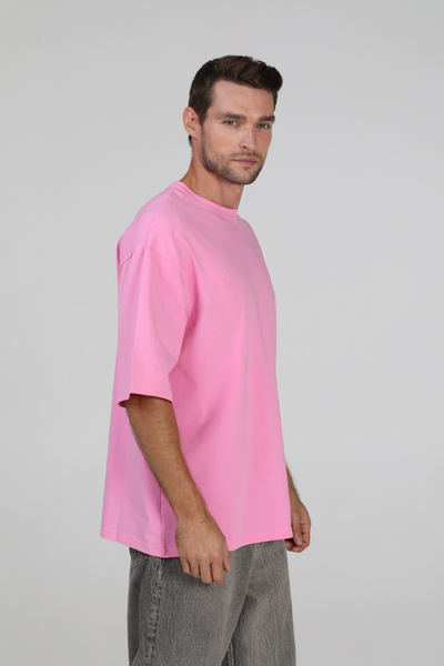 Футболка оверсайз RAY OVERSIZE мужская розовая (U0104M-Pink) S/M U0104M-Pink фото