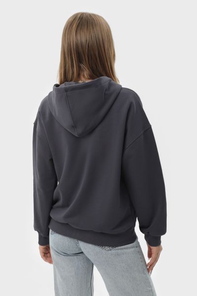 Худи на молнии женское базовое RAY PREMIUM LOOSE темно-серое (U0409W-Dark Grey) XS U0409W-Dark Grey фото