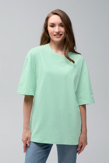 Футболка оверсайз RAY OVERSIZE світло-зелена жіноча (U0104W-Light green) S/M U0104W-Light green фото