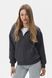 Худи на молнии женское базовое RAY PREMIUM LOOSE темно-серое (U0409W-Dark Grey) XS U0409W-Dark Grey фото 1
