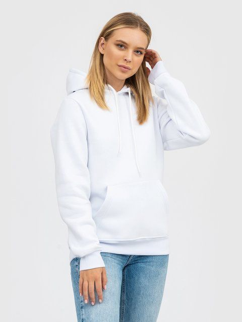 Худі базове Ray Basic утеплене жіноче біле (U0401W-White) XS U0401W-White фото