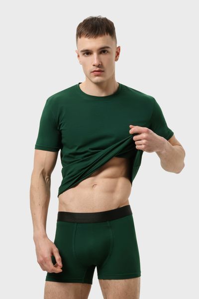 Трусы мужские боксеры RAY BASIC Темно-зеленый (M2101-Bottle Green) S M2101-Bottle Green фото