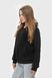 Худі на блискавці жіночече базове RAY PREMIUM LOOSE чорне (U0409W-Black) XS U0409W-Black фото 2
