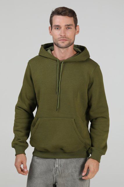 Худи базовое Ray Basic утепленное мужское хаки (U0401M-Khaki) S U0401M-Khaki фото