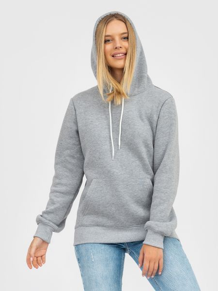 Худи базовое Ray Basic утепленное женское серый меланж (U0401W-Grey Heather) XS U0401W-Grey Heather фото
