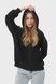Худі на блискавці жіночече базове RAY PREMIUM LOOSE чорне (U0409W-Black) S U0409W-Black фото 3