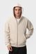 Худи на молнии мужское базовое RAY PREMIUM LOOSE бежевое (U0409M-Cream) XS U0409M-Cream фото 4