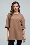 Футболка оверсайз RAY OVERSIZE женская коричневая (U0104W-Brown) S/M U0104W-Brown фото