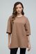 Футболка оверсайз RAY OVERSIZE женская коричневая (U0104W-Brown) S/M U0104W-Brown фото 1
