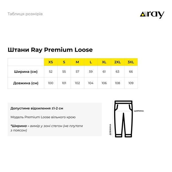 Костюм свитшот оверсайз и штаны Ray Basic мужской утепленный черный (U0804M-Black) S U0804M-Black-S фото