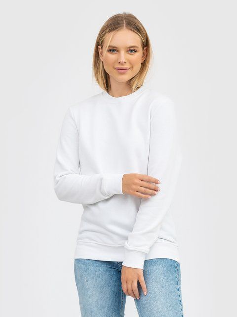 Світшот полегшений RAY BASIC жіночий білий (U0302W-White) XS U0302W-White фото