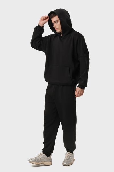 Костюм худи и штаны утеплённый мужской RAY BALLOON чёрный (U0808М-Black) XS U0808М-Black фото