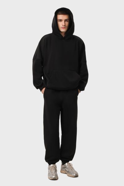 Костюм худи и штаны утеплённый мужской RAY BALLOON чёрный (U0808М-Black) XS U0808М-Black фото
