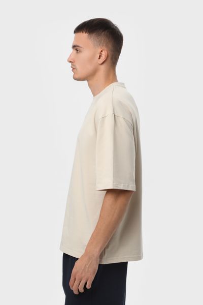 Футболка оверсайз RAY OVERSIZE мужская бежевая (U0104M-Cream) S-M U0104M-Cream фото