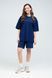 Костюм футболка оверсайз и шорты RAY BASIC темно-синий женский (U1801W-Navy Blue) M U1801W-Navy Blue фото 1
