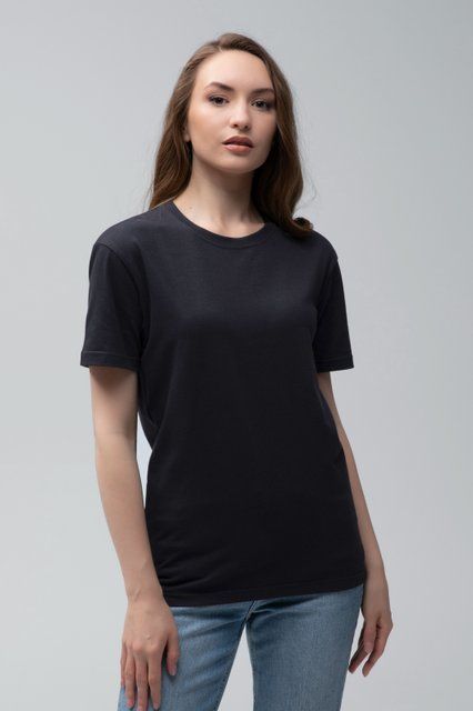 Футболка женская базовая RAY PREMIUM FIT UNISEX Черный (U0102W-Black) XS U0102W-Black фото