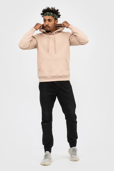 Худи базовое Ray Basic утепленное мужское бежевое (U0401M-Cream) XS U0401M-Cream фото