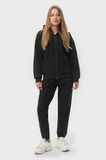 Костюм женский худи на молнии и брюки RAY PREMIUM LOOSE черный (U0809W-Black) S U0809W-Black фото