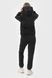 Костюм женский худи на молнии и брюки RAY PREMIUM LOOSE черный (U0809W-Black) S U0809W-Black фото 5