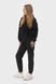 Костюм женский худи на молнии и брюки RAY PREMIUM LOOSE черный (U0809W-Black) S U0809W-Black фото 2