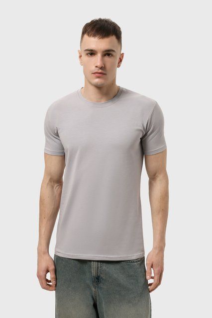 Футболка чоловіча базова Ray Premium Fit Світло-сірий (U0102-Soft Grey) XS U0102-Soft Grey фото