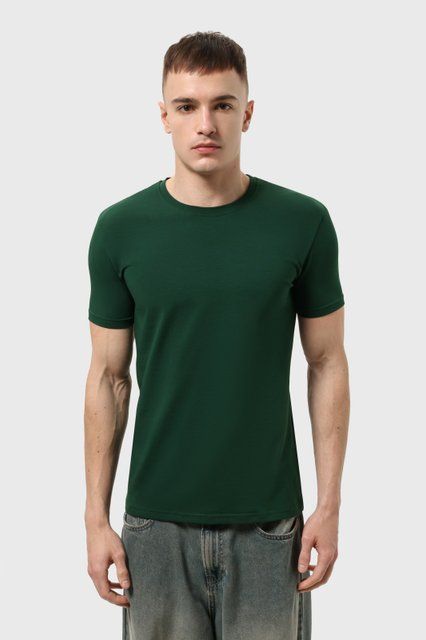 Футболка чоловіча базова Ray Premium Fit Темно-зелений (U0102-Bottle Green) XS U0102-Bottle Green фото