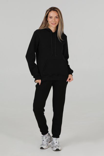 Костюм худі та штани Ray Basic жіночий утеплений чорний (U0801W-Black) S U0801W-Black фото