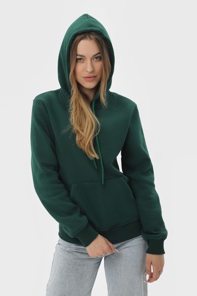 Худі жіноче базове утеплене RAY BASIC темно-зелене (U0401W-Bottle Green) XS U0401W-Bottle Green фото