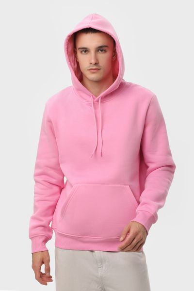 Худи мужское базовое утепленное RAY BASIC розовое (U0401M-Pink) XS U0401M-Pink фото