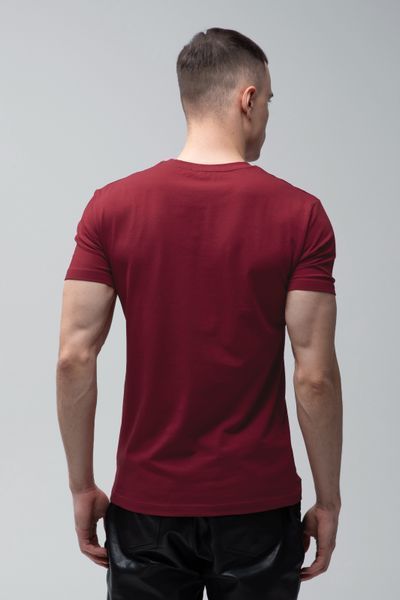 Футболка базовая Ray Premium Fit мужская бордовая (U0102-Burgundy) XS U0102-Burgundy фото