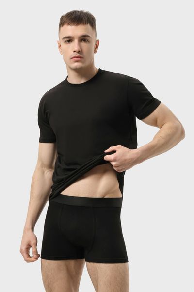 Труси боксери чоловічі RAY BASIC Чорний (M2101-Black) S M2101-Black фото