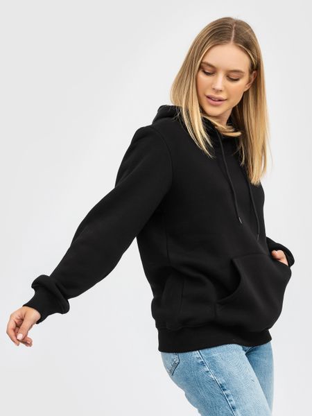 Худи утепленное RAY BASIC женское черное (U0401W-Black) XS U0401W-Black фото