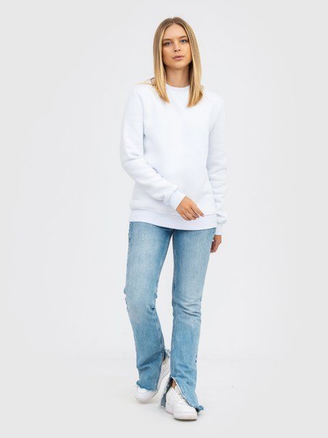 Свитшот утепленный RAY BASIC женский белый (U0301W-White) XS U0301W-White фото
