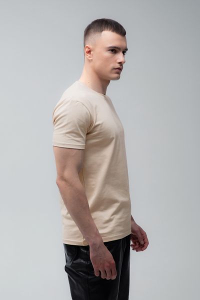 Футболка базова Ray Premium Fit чоловіча бежева (U0102-Cream) XS U0102-Cream фото