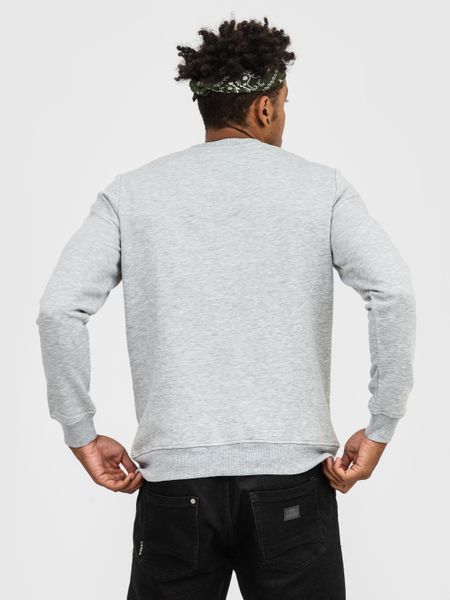 Світшот базовий Ray Basic утеплений чоловічий сірий меланж (U0301M-Grey Heather) XS U0301M-Grey Heather фото