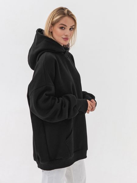Худі оверсайз Ray Oversize утеплене жіноче чорне (U0404W-Black) L/XL U0404W-Black фото