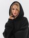 Худі оверсайз Ray Oversize утеплене жіноче чорне (U0404W-Black) L/XL U0404W-Black фото 3