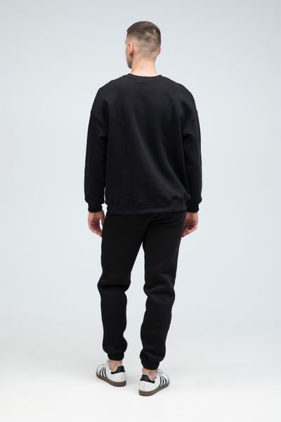 Костюм свитшот оверсайз и штаны Ray Basic мужской утепленный черный (U0804M-Black) L U0804M-Black-S фото