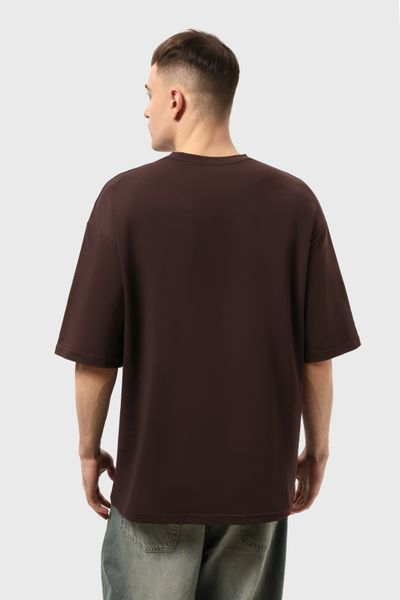 Футболка оверсайз RAY OVERSIZE чоловіча шоколад (U0104M-Chocolate) S/M U0104M-Chocolate фото
