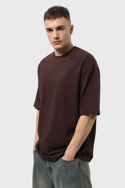 Футболка оверсайз RAY OVERSIZE чоловіча шоколад (U0104M-Chocolate) S/M U0104M-Chocolate фото