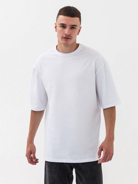 Футболка оверсайз RAY OVERSIZE мужская белая (U0104M-White) S-M U0104M-White фото
